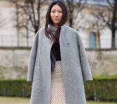 Streetstyle: el abrigo para un falso corte cuadrado, en detalle