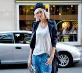 Géraldine, 27 años: "¿El gorro? ¡Está de moda!"